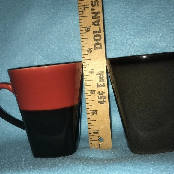 222 FIFTH stoneware coffee cups square bottoms - Picture 6 of 6